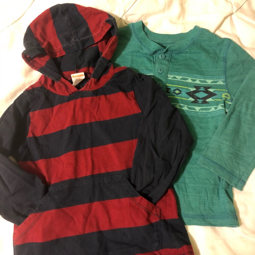 2 long sleeve top bundle! 4T